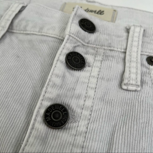 RARE Madewell Cool Fog Button-Front Tall Cali Demi-Boot High Rise Cordury Pants - Picture 7 of 17
